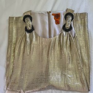 Gold Tory Burch Dress Size 6